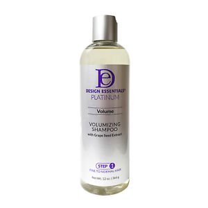 Design Essentials  Platinum Volume Volumizing Shampoo with grapeseed extract